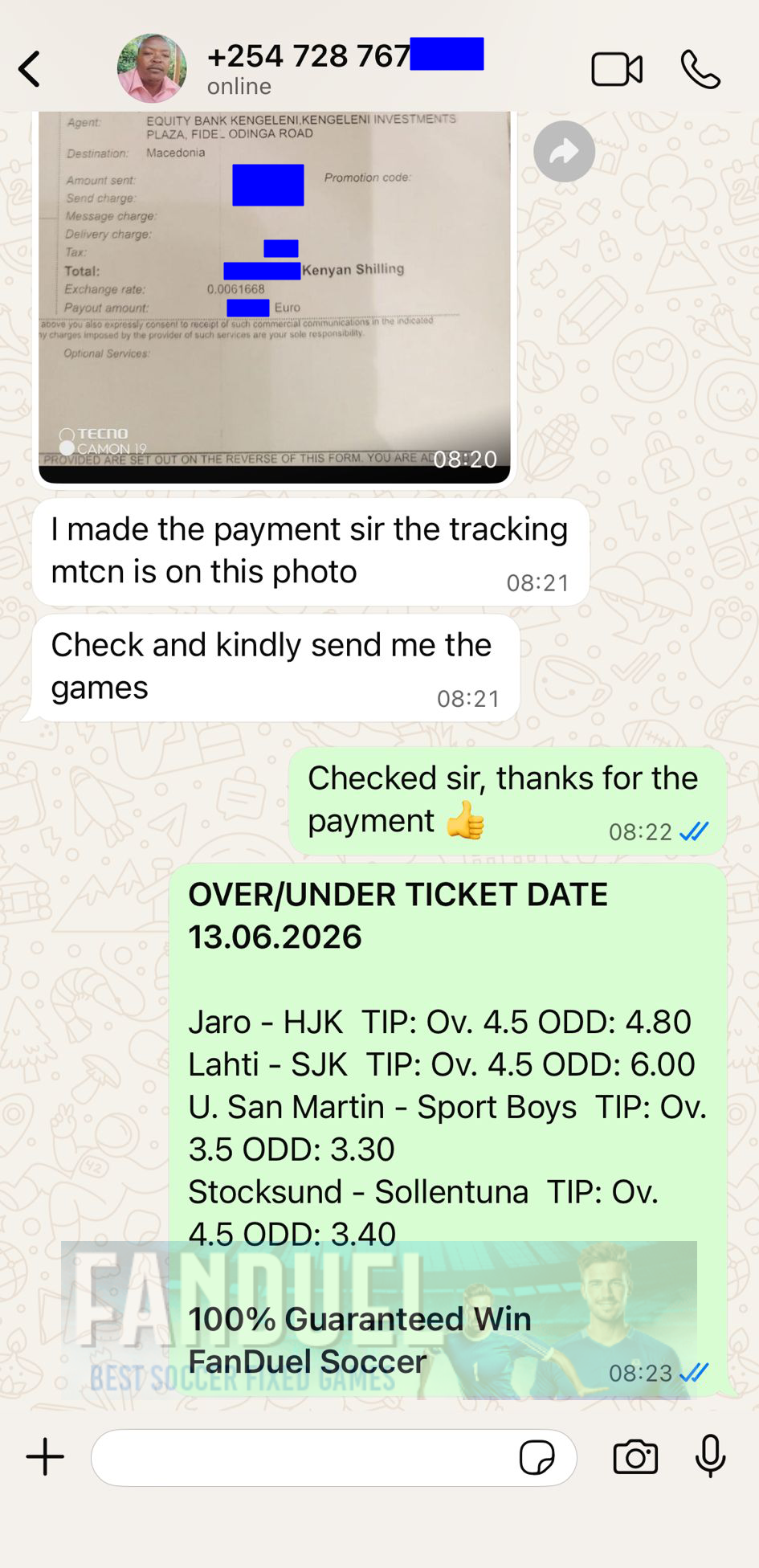 over under goals ticket whatsapp proof 13.06.2026
